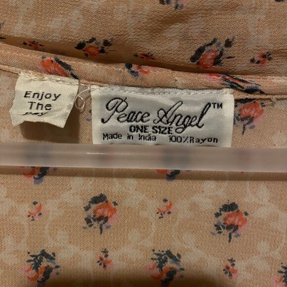 Peace Angel‎ Ditsy Floral Kimono Cardigan One Size Boho Shrug Wrap - Picture 5 of 5